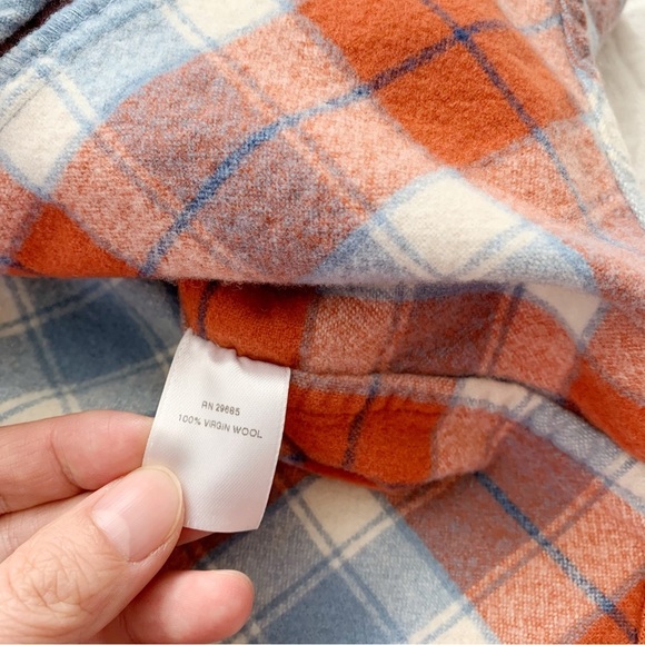 Pendleton Youth‎ Wool Plaid Snap Button-Down Shirt (M) - Picture 5 of 5